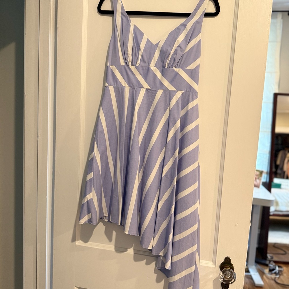 Plenty by Tracy Reese Blue and White Geometric Dress